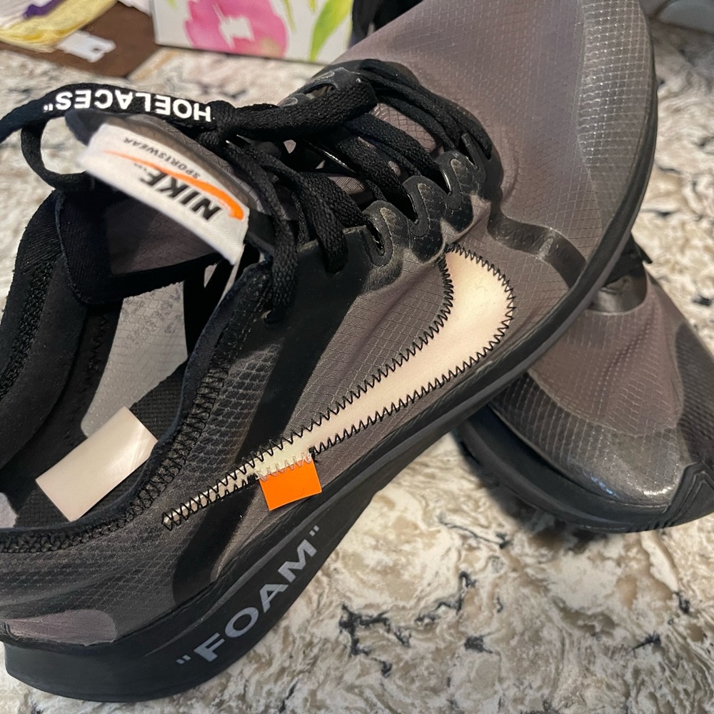 Size 11.5 - Nike Zoom Fly SP x OFF-WHITE Black
